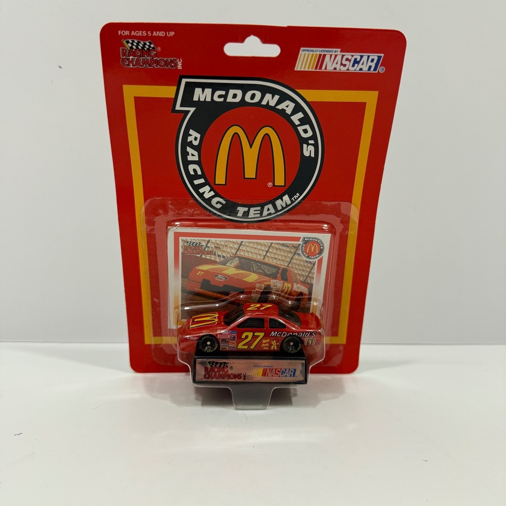 Racing Champions Diecast Car Unisex OS Red New McDonald's #27 Hut Stricklin 1992